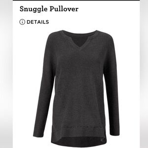 CAbi Snuggle Gray V-Neck Sweater